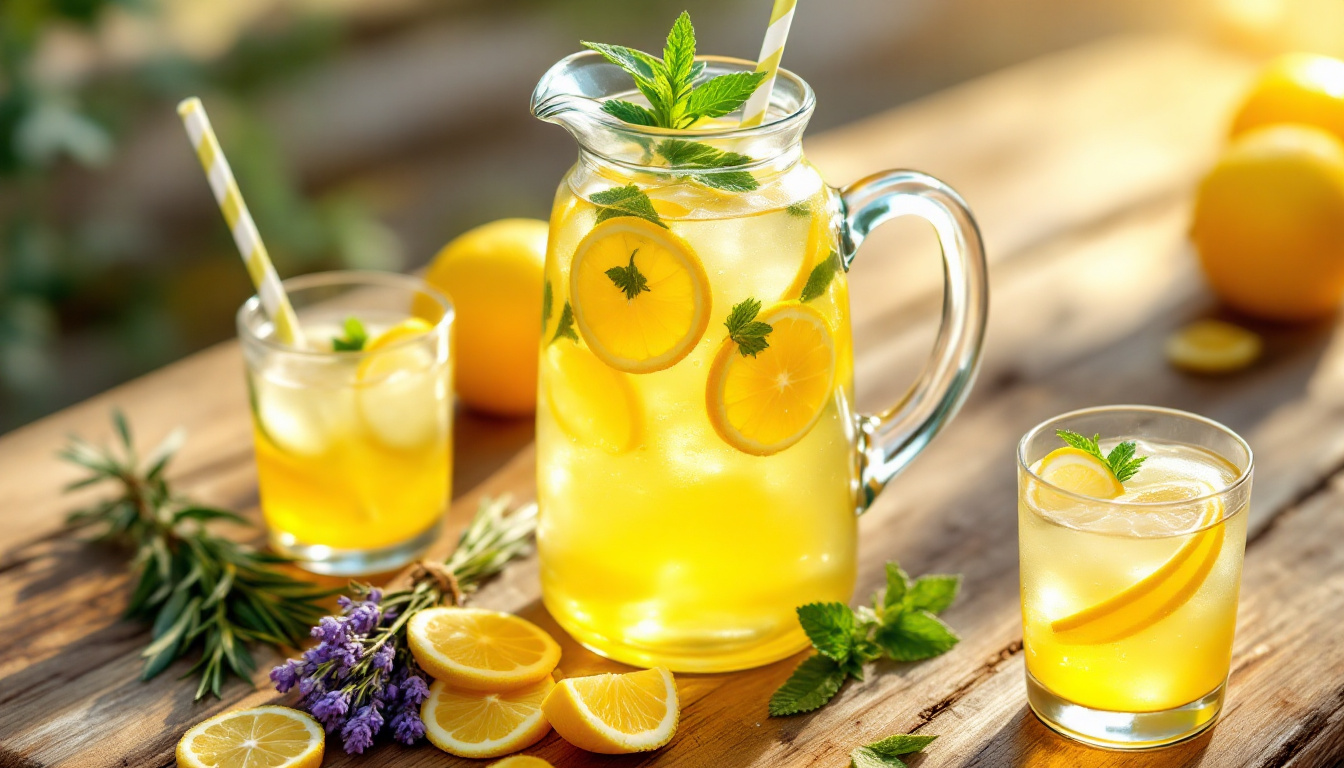 découvrez notre recette de citronnade bio, une boisson rafraîchissante et désaltérante qui allie le goût acidulé du citron à la douceur du miel. idéale pour vos journées ensoleillées, cette citronnade faite maison est simple à préparer et vous apportera un maximum de fraîcheur. parfaite pour toute la famille, elle séduira petits et grands!