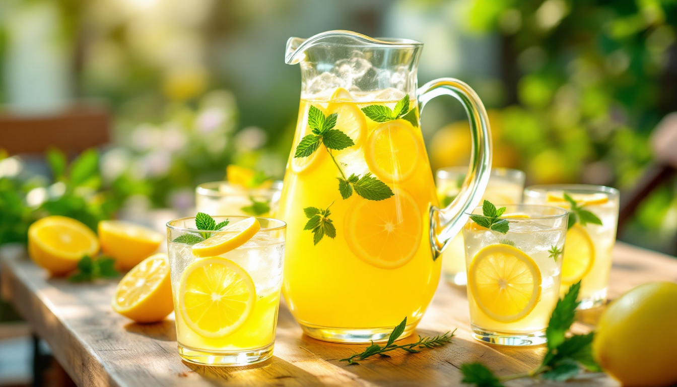 découvrez notre recette de citronnade bio rafraîchissante et désaltérante, idéale pour étancher votre soif lors des chaudes journées d'été. préparez une boisson naturelle et pleine de saveurs, riche en bienfaits, pour profiter du goût authentique du citron tout en vous régalant.
