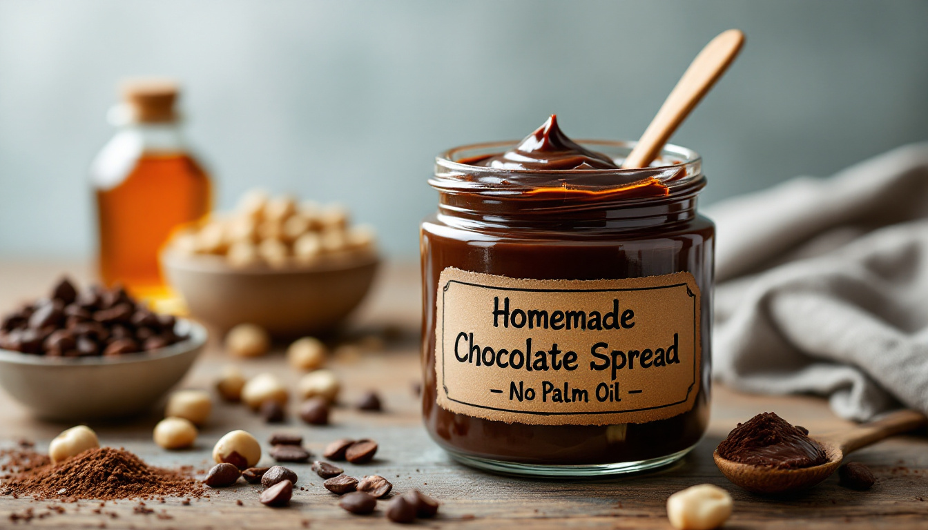 découvrez notre recette de pâte à tartiner bio maison sans huile de palme. profitez d'une délicieuse alternative saine et gourmande, facile à réaliser et parfaite pour vos petits-déjeuners et goûters. un plaisir chocolaté 100% naturel à partager en famille !