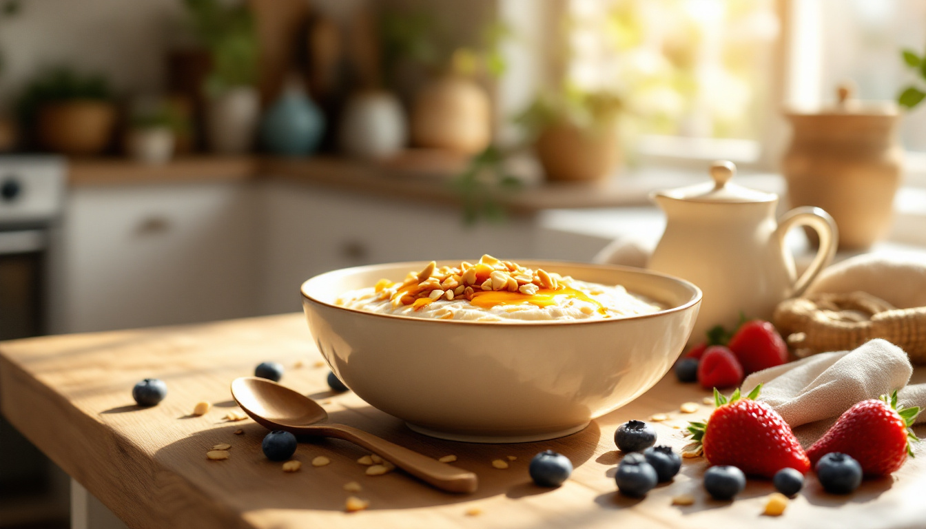 découvrez notre délicieuse recette de talbina bio au miel, parfaite pour un petit-déjeuner énergisant et sain. savourez ce mélange crémeux de céréales, de miel et d'ingrédients nutritifs qui vous donnera l'énergie nécessaire pour bien débuter votre journée.