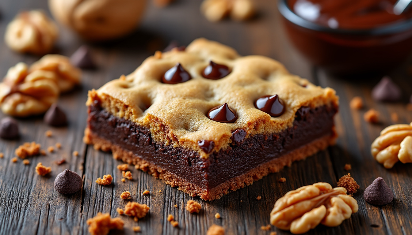 découvrez la recette du brookie vegan, un délicieux mélange de brownie et de cookie qui ravira vos papilles. profitez d'une douceur 100% végétale, à la fois moelleuse et croquante, parfaite pour les amateurs de sucré et les personnes en quête d'options saines. essayez cette gourmandise sans culpabilité !