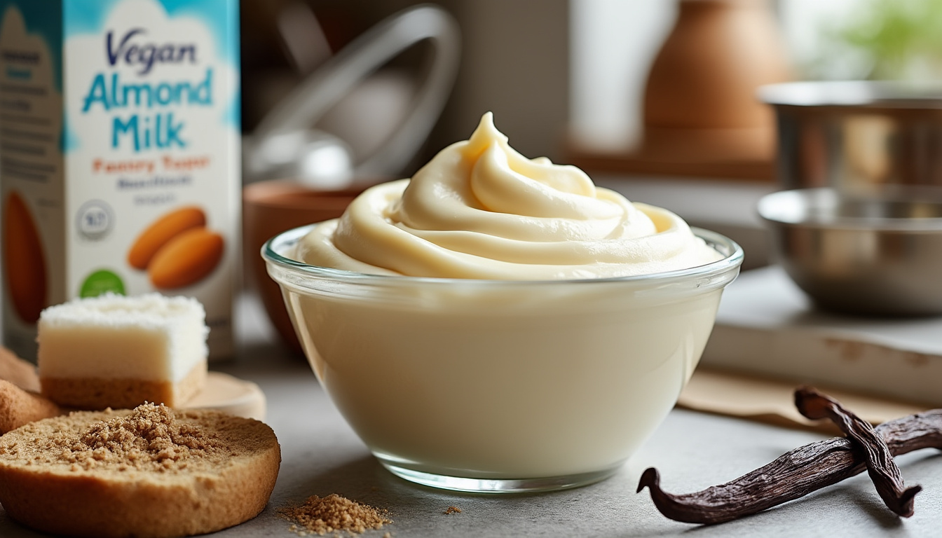 découvrez notre recette de crème pâtissière vegan, facile à réaliser et délicieusement onctueuse. parfaite pour garnir vos desserts préférés, cette crème sans produits d'origine animale ravira tous les gourmands !
