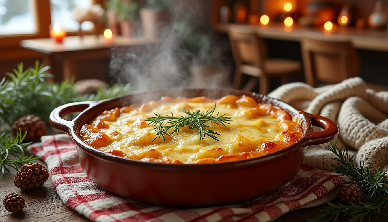 découvrez notre délicieuse recette de tartiflette vegan, un plat réconfortant parfait pour réchauffer vos soirées d'hiver. savourez des ingrédients gourmands et sains, tout en préservant l'esprit convivial de ce classique savoyard. idéale pour les repas en famille ou entre amis, elle ravira tous les palais, même les non-végans !
