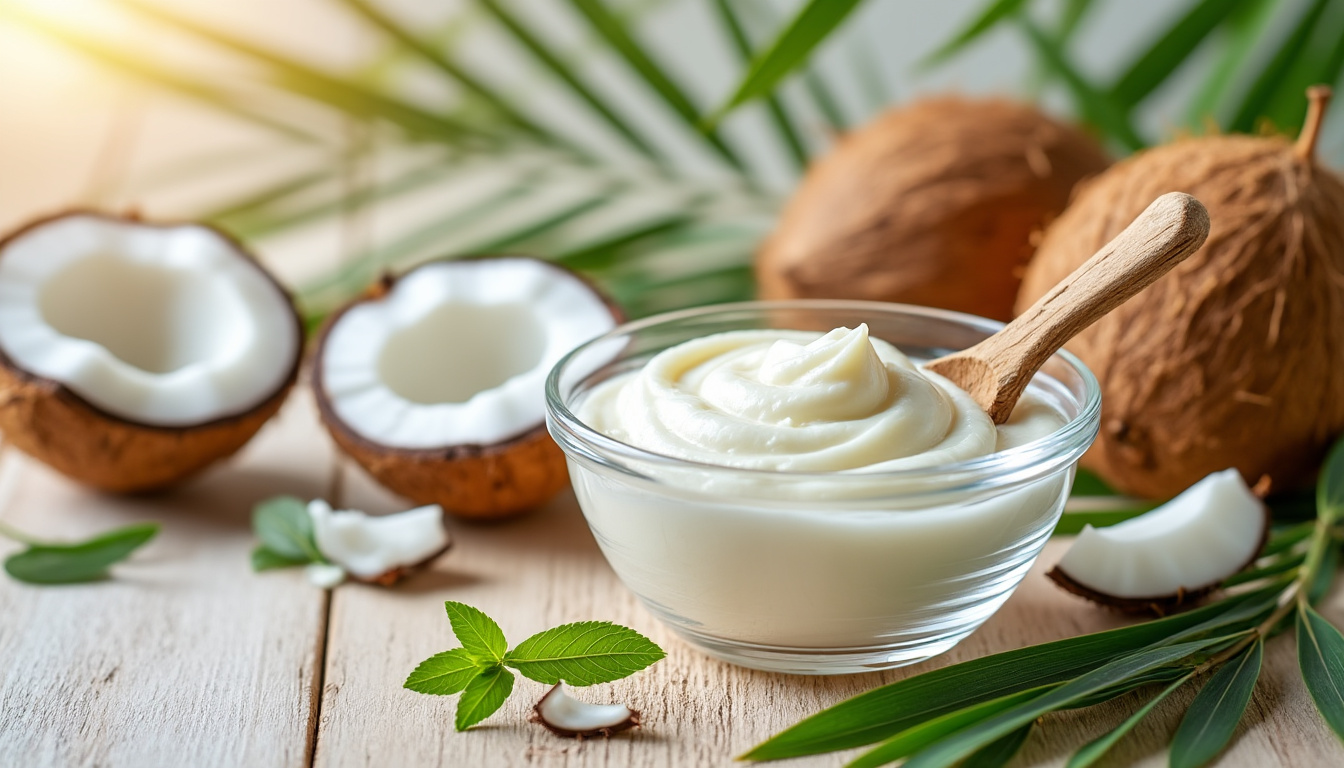 découvrez notre masque cheveux vegan enrichi en huile de coco ! formulé pour nourrir, hydrater et revitaliser vos cheveux en profondeur, il apporte douceur et brillance tout en respectant votre engagement pour une beauté éthique. offrez à votre chevelure le soin qu'elle mérite avec notre produit naturel et efficace.