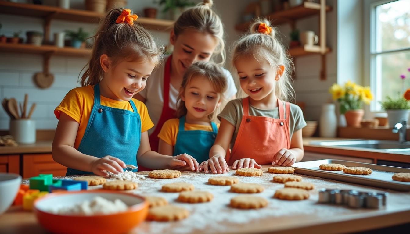 découvrez des recettes simples et amusantes de biscuits maison à préparer en famille, parfaites pour cuisiner facilement avec les enfants et partager de délicieux moments.