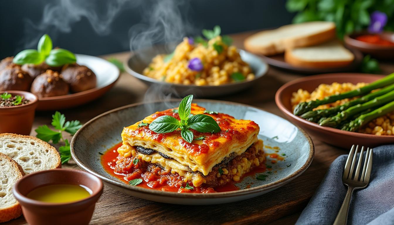 découvrez nos recettes de plats traditionnels revisités en version végane, alliant saveurs authentiques et ingrédients 100% végétaux pour une cuisine gourmande et respectueuse.