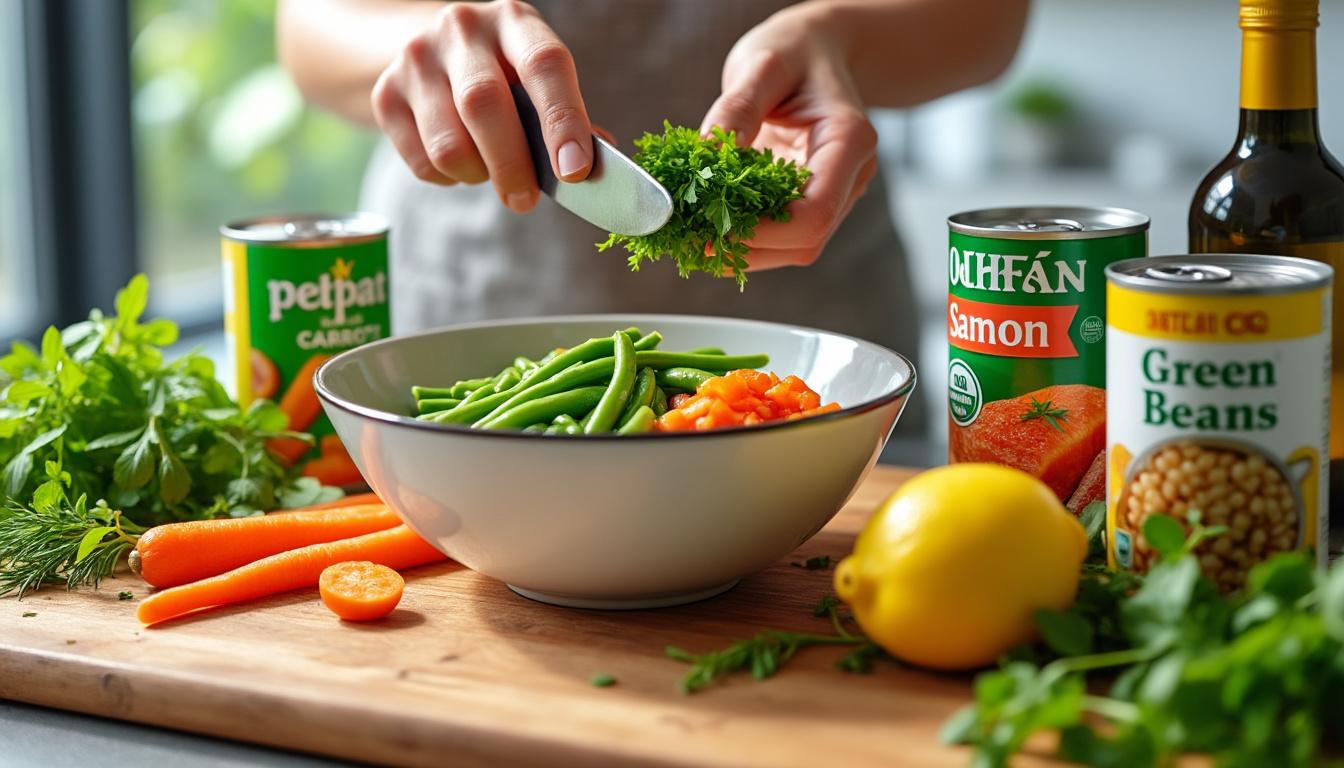 découvrez comment préparer facilement un repas sain en utilisant des conserves, avec des astuces pour allier saveur, rapidité et nutrition.