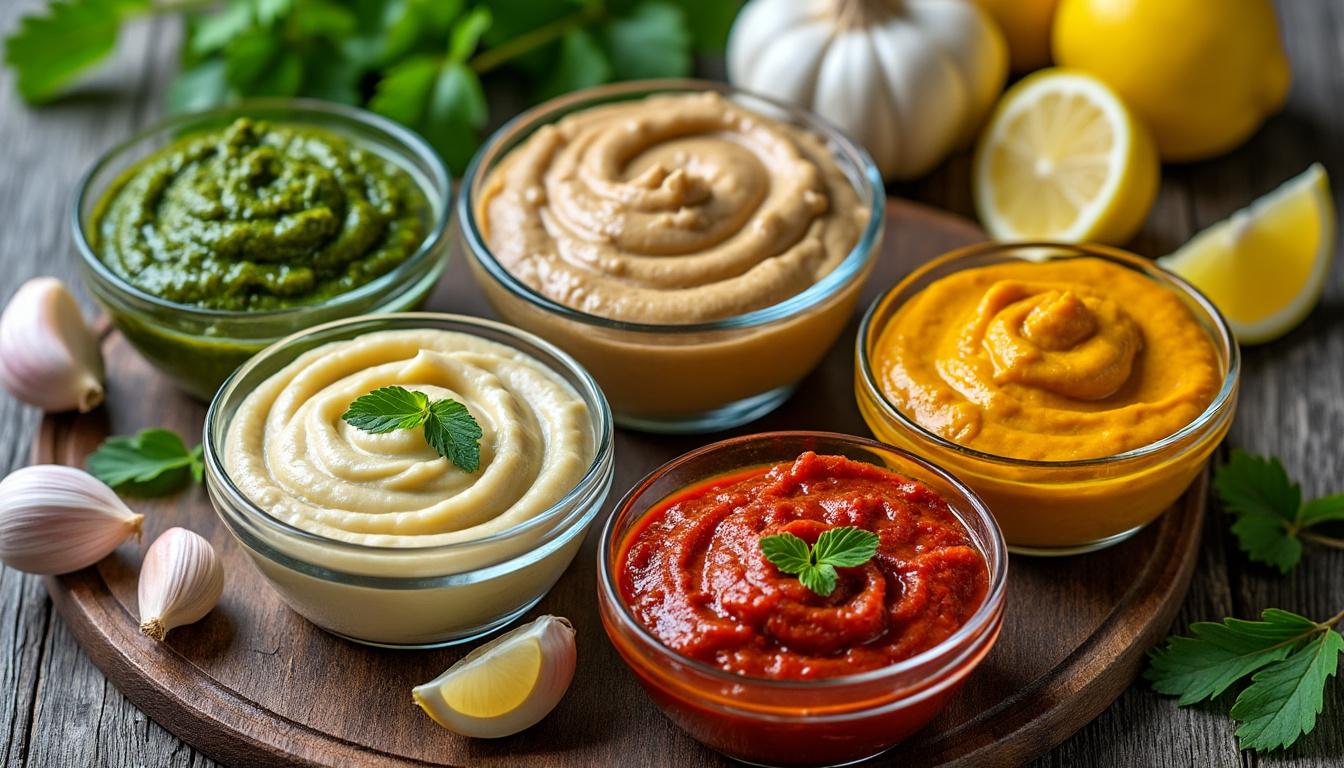 découvrez des recettes de sauces véganes faciles à préparer pour sublimer tous vos plats avec des saveurs gourmandes et naturelles.