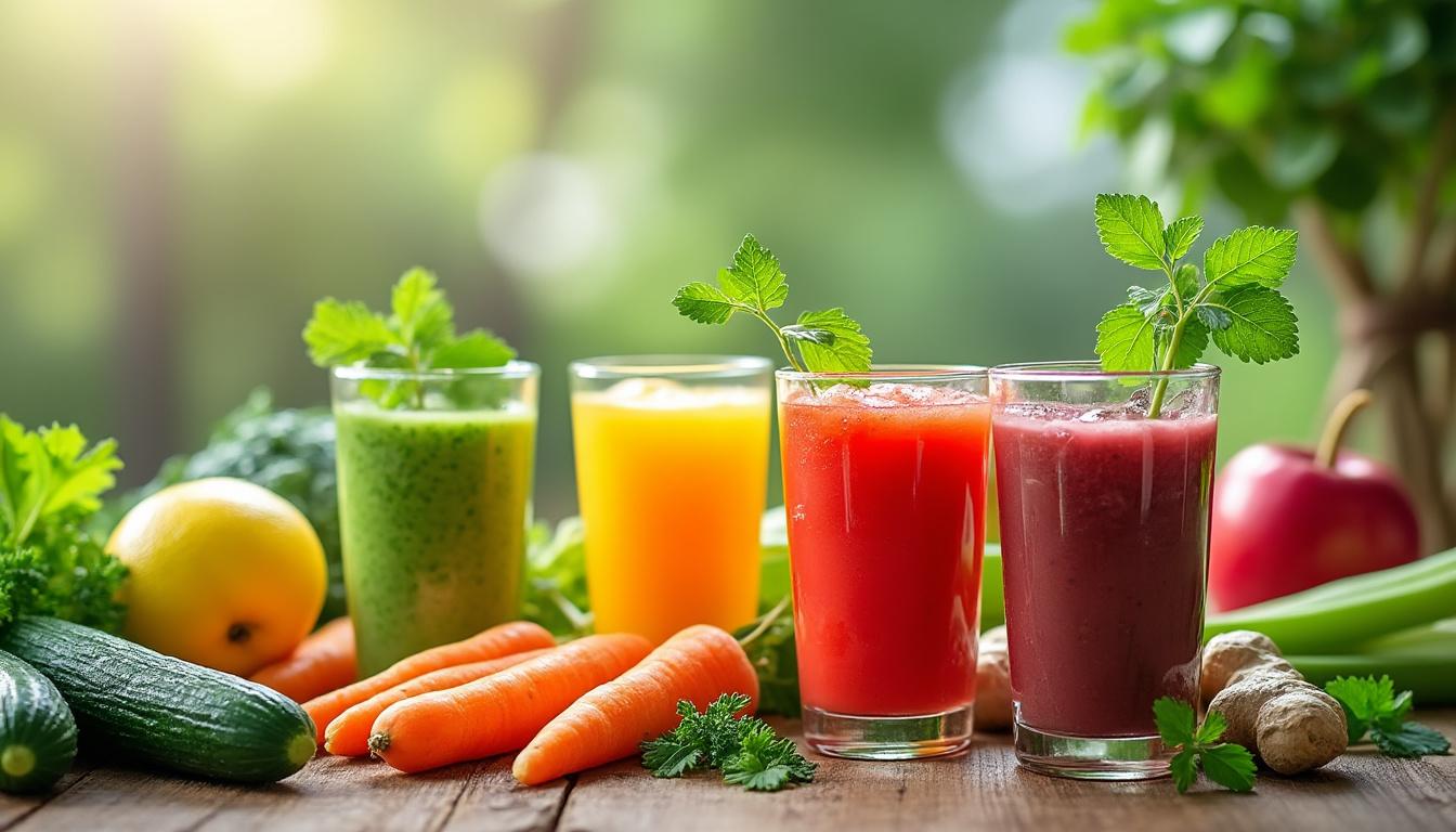 découvrez nos recettes rapides et simples de jus détox à réaliser avec des ingrédients naturels et facilement accessibles pour purifier votre corps et booster votre énergie.