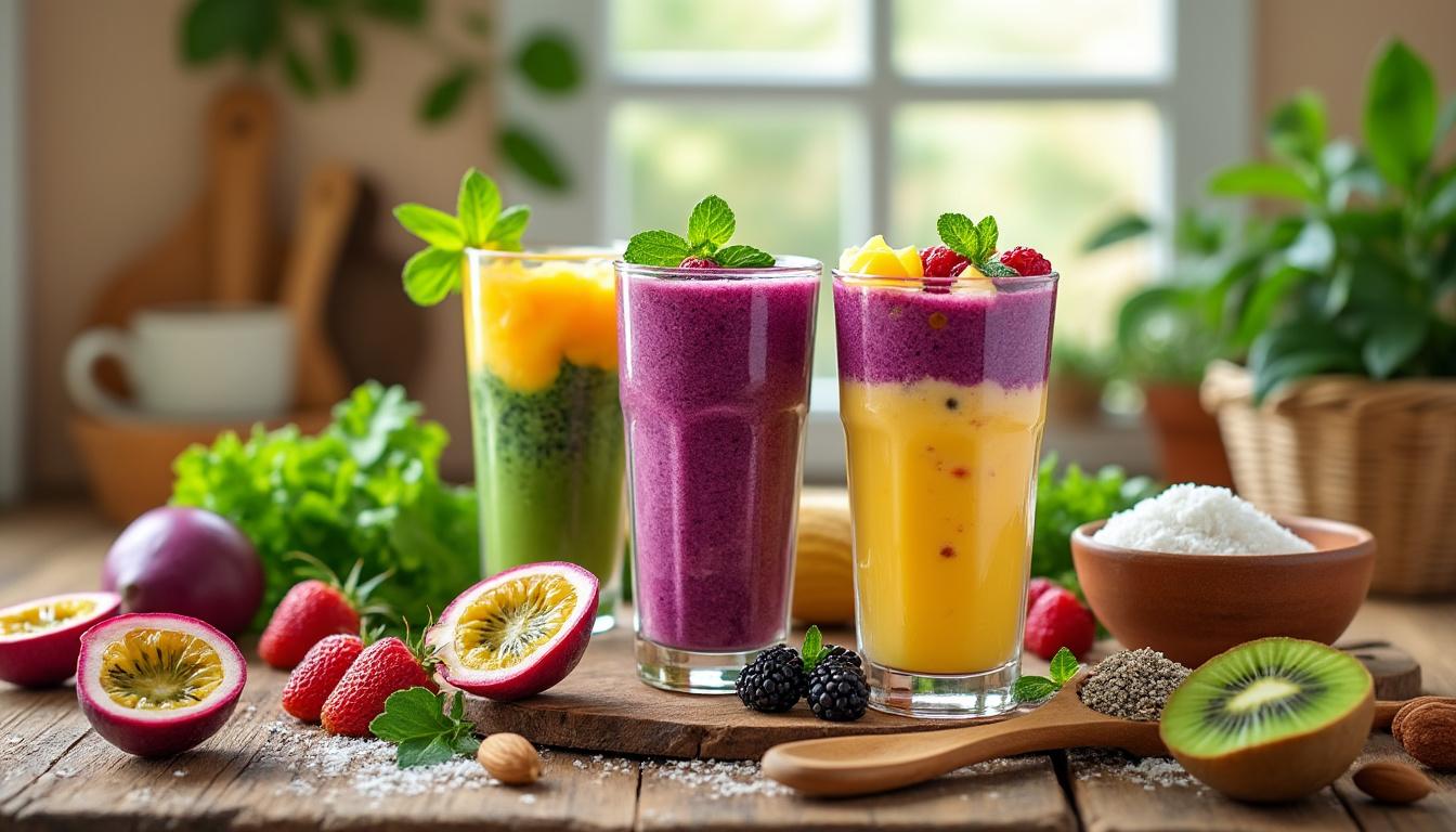découvrez des recettes de smoothies originaux et délicieux pour un petit déjeuner sain et énergisant. faciles à préparer, parfaites pour bien commencer la journée.